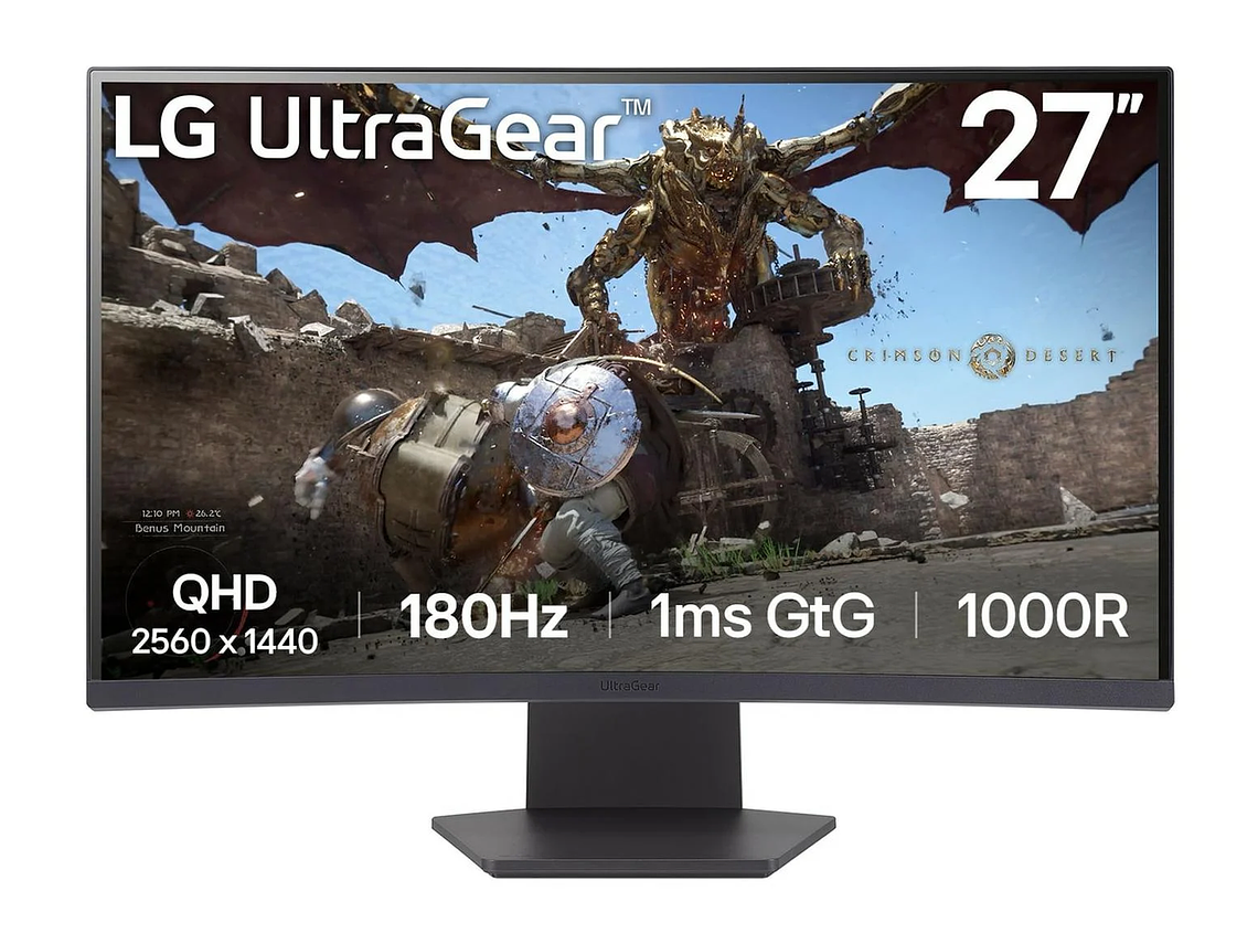 MONITOR GAMER CURVO LG ULTRAGEAR 27GS60QC QHD 27' 8