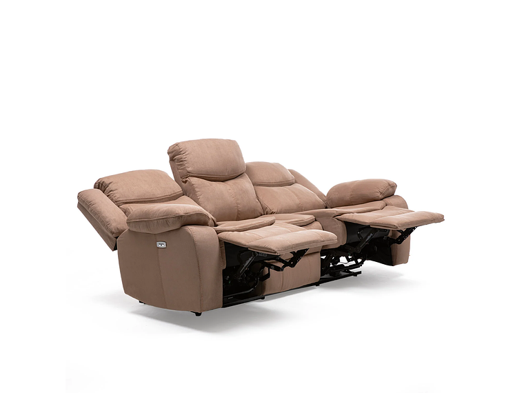 SILLÓN VYS SPA ELECTRAMOCHA 3 CUERPOS ACERO ARENA ELECTRA MOCHA ELECTRICO + USB CELULAR 2