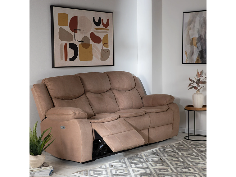 SILLÓN VYS SPA ELECTRAMOCHA 3 CUERPOS ACERO ARENA ELECTRA MOCHA ELECTRICO + USB CELULAR 4