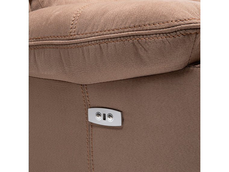 SILLÓN VYS SPA ELECTRAMOCHA 3 CUERPOS ACERO ARENA ELECTRA MOCHA ELECTRICO + USB CELULAR 8