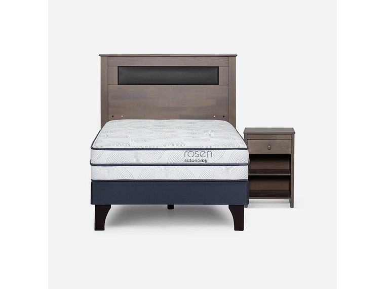 CAMA AUTONOMY SKY 1,5 PLAZAS + MUEBLES FERRARA 1