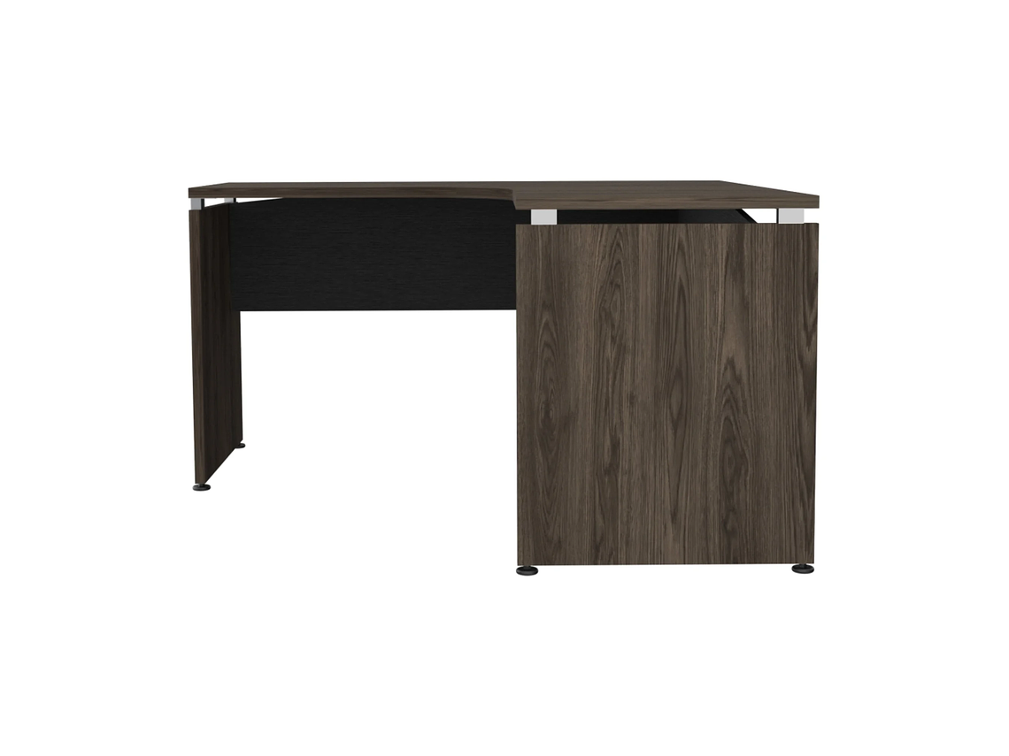 ESCRITORIO FM-004N - NEGRO Y CAFÉ OSCURO 3