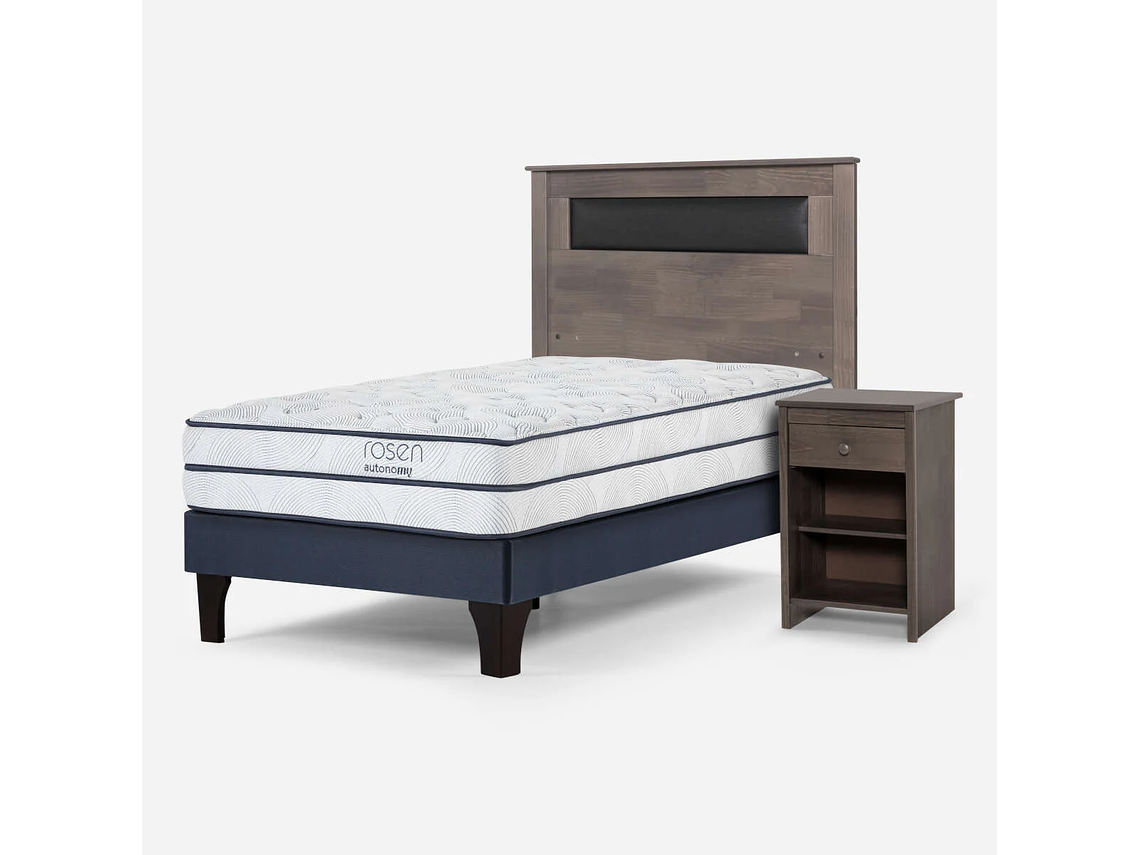 CAMA AUTONOMY SKY 1,5 PLAZAS + MUEBLES FERRARA 2