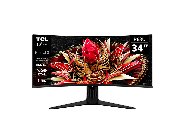 MONITOR GAMER TCL 34' R83Q 170HZ 4K QD-MINILED 1MS 1