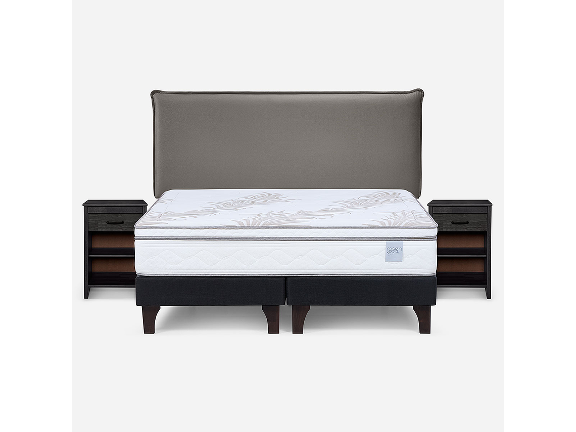 CAMA EUROPEA NEO PLUS KING + MUEBLES MAURICE 1