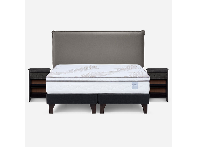 CAMA EUROPEA NEO PLUS KING + MUEBLES MAURICE 1