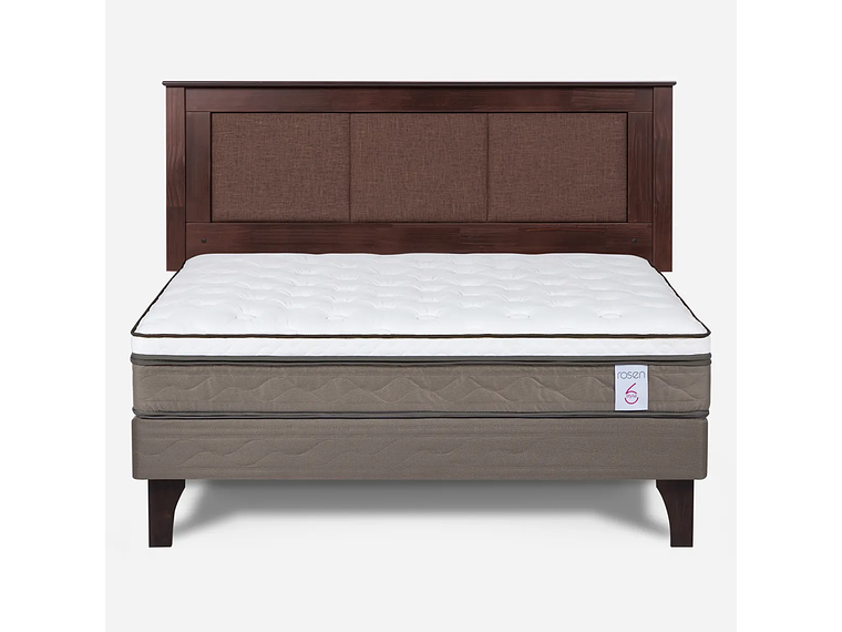 JUEGO DE DORMITORIO ROSEN CAMA EUROPEA STYLE 6 BN 2 PLAZAS + RESPALDO RACHEL 1