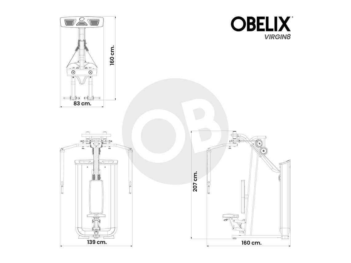 Aperturas Pec Fly/Rear Delt V8 Series | Obelix 3
