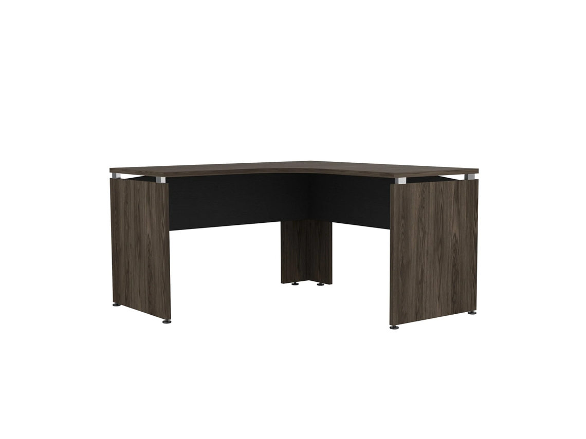 ESCRITORIO FM-004N - NEGRO Y CAFÉ OSCURO 8