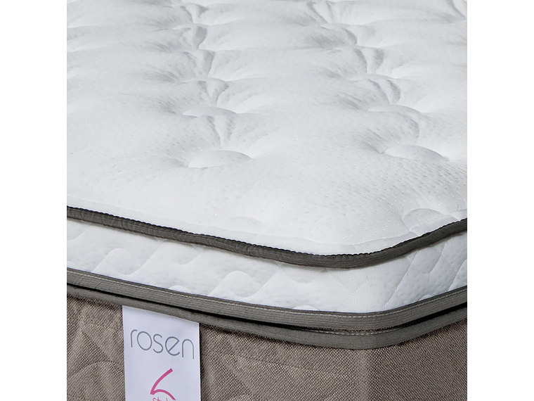 JUEGO DE DORMITORIO ROSEN CAMA EUROPEA STYLE 6 BN 2 PLAZAS + RESPALDO RACHEL 6