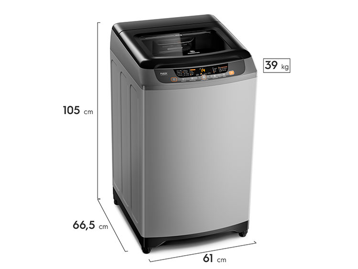 LAVADORA CARGA SUPERIOR MADEMSA 16 SZG 16KG PLATA 2