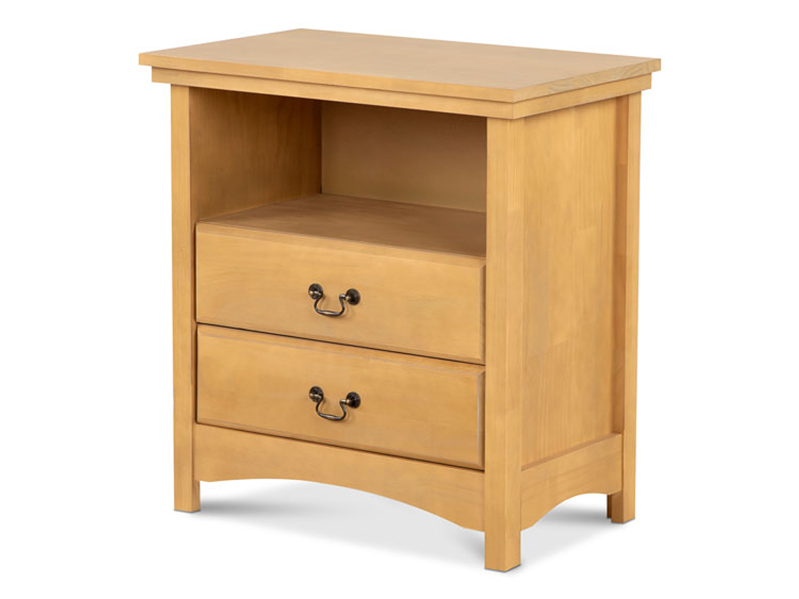 VELADOR CIC INDO MADERA 2 CAJONES MOSTAZA 2