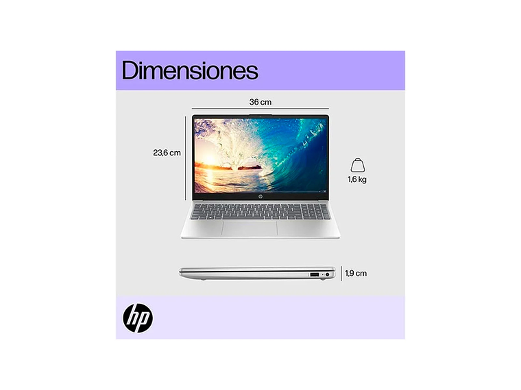 NOTEBOOK HP 15-FD0010LA INTEL CORE I3 8GB RAM 512GB SSD 15.6” 3