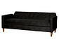 FUTON GENOVA CUERO KENTUCKY NEGRO - Miniatura 1