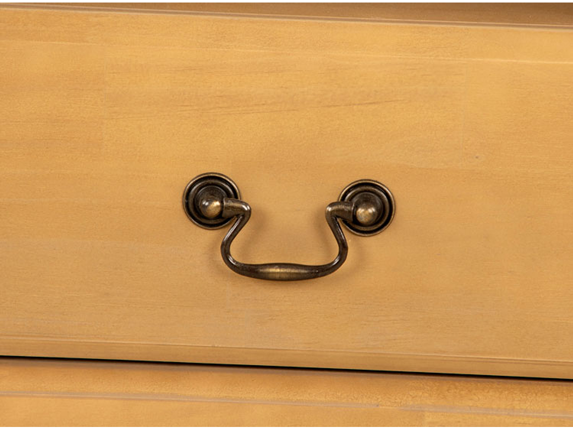 VELADOR CIC INDO MADERA 2 CAJONES MOSTAZA 5