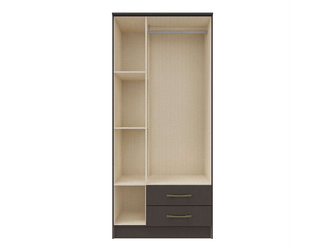 COMBO CLOSET VEKKA HOME PEQUIM 3 PUERTAS 2 CAJONES + CLOSET 4 PUERTAS 2 CAJONES GRAFITO 4
