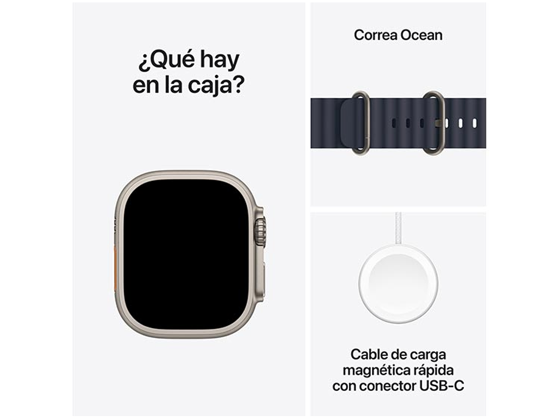 APPLE WATCH ULTRA 2 49MM TITANIO NATURAL CORREA OCEAN 5