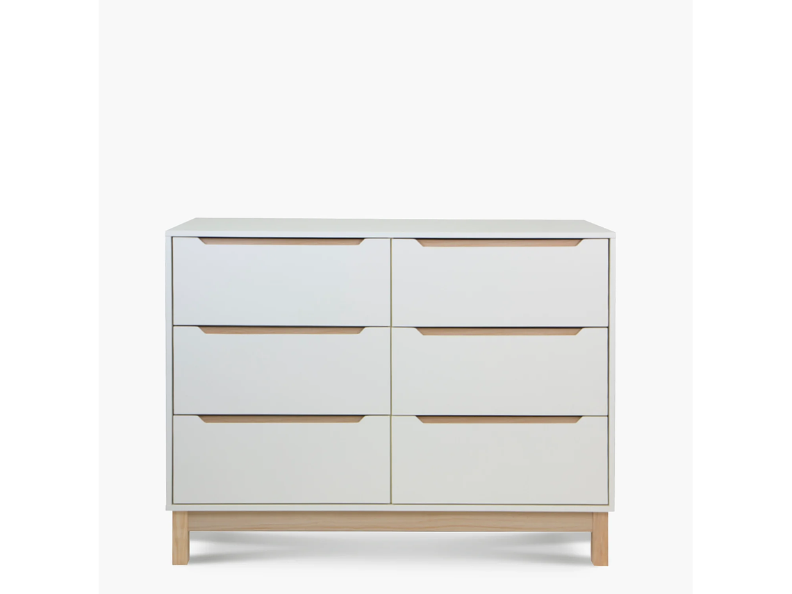 CÓMODA INFANTIL ELENA NATURA/BLANCO FORM 1