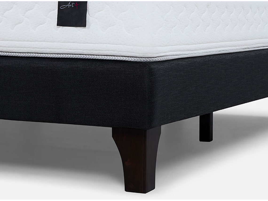 JUEGO DE DORMITORIO ROSEN CAMA EUROPEA ART 4 BD 2 PLAZAS + SET NOLITA GRAFITO 5