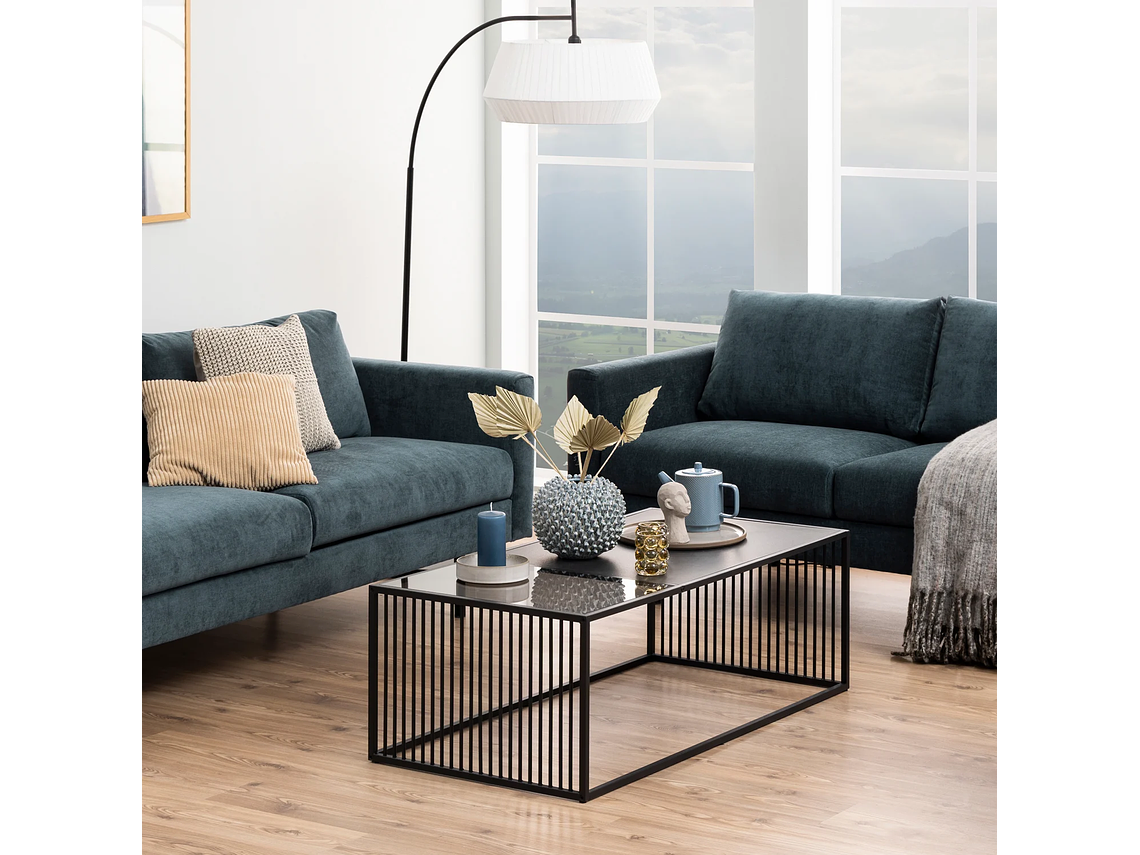 MESA DE CENTRO FORM DESIGN RECTANGULAR LIVERPOOL METAL 4