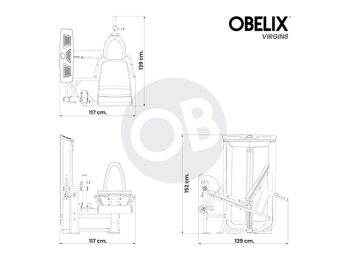 Extensión de Cuadriceps V8 Series | Obelix 2