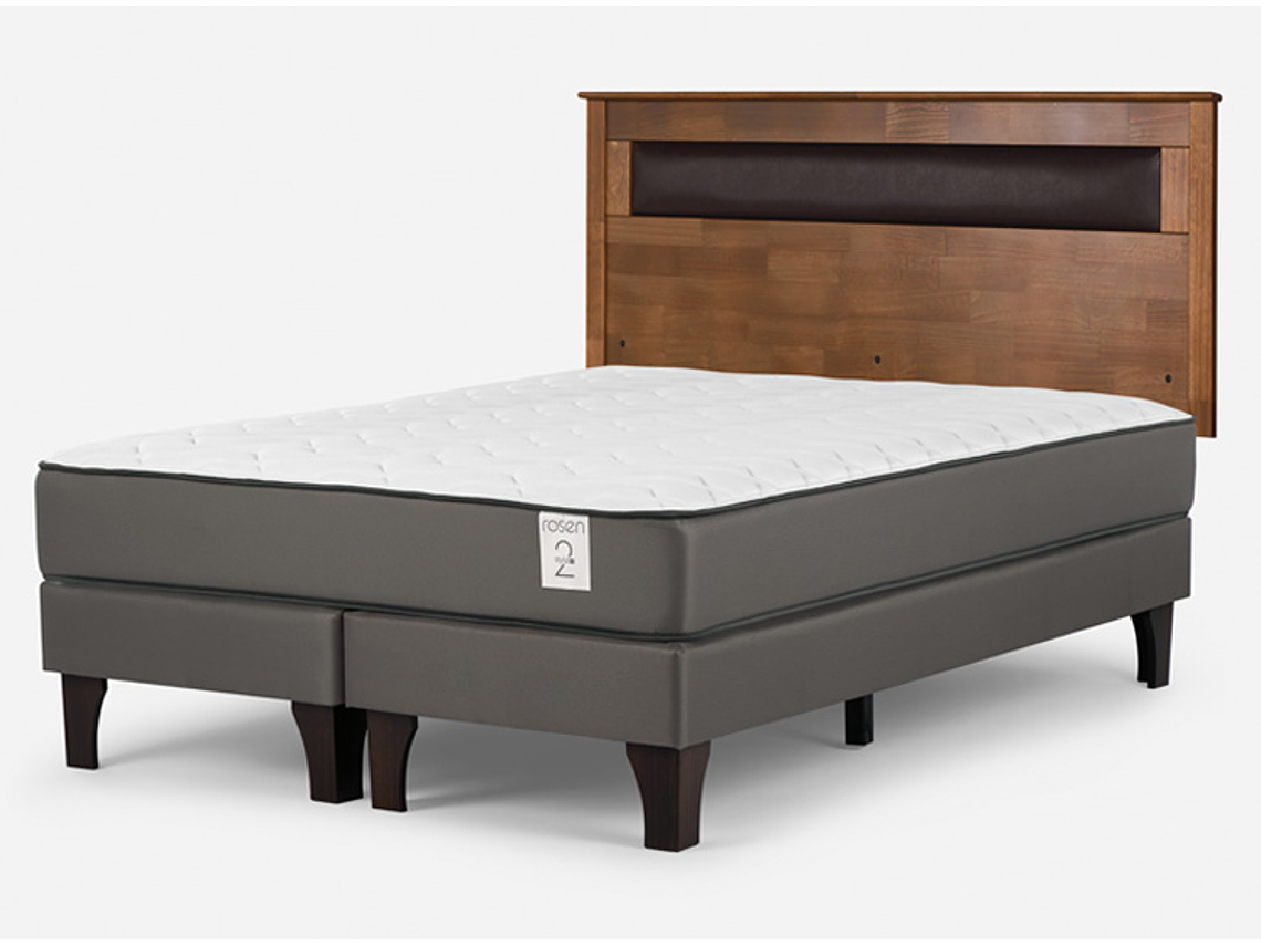 CAMA EUROPEA ROSEN NEW STYLE 2 PLUS 2PL B/D + RESPALDO FERRARA CAFÉ 2