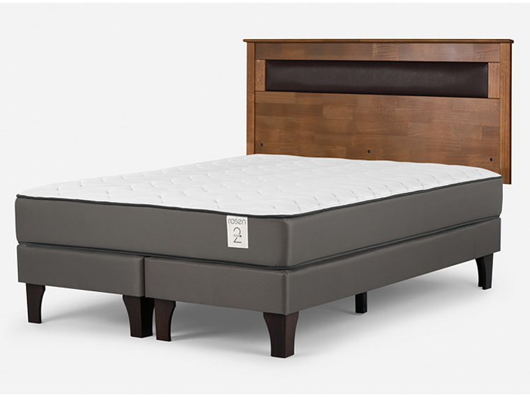 CAMA EUROPEA ROSEN NEW STYLE 2 PLUS 2PL B/D + RESPALDO FERRARA CAFÉ 2