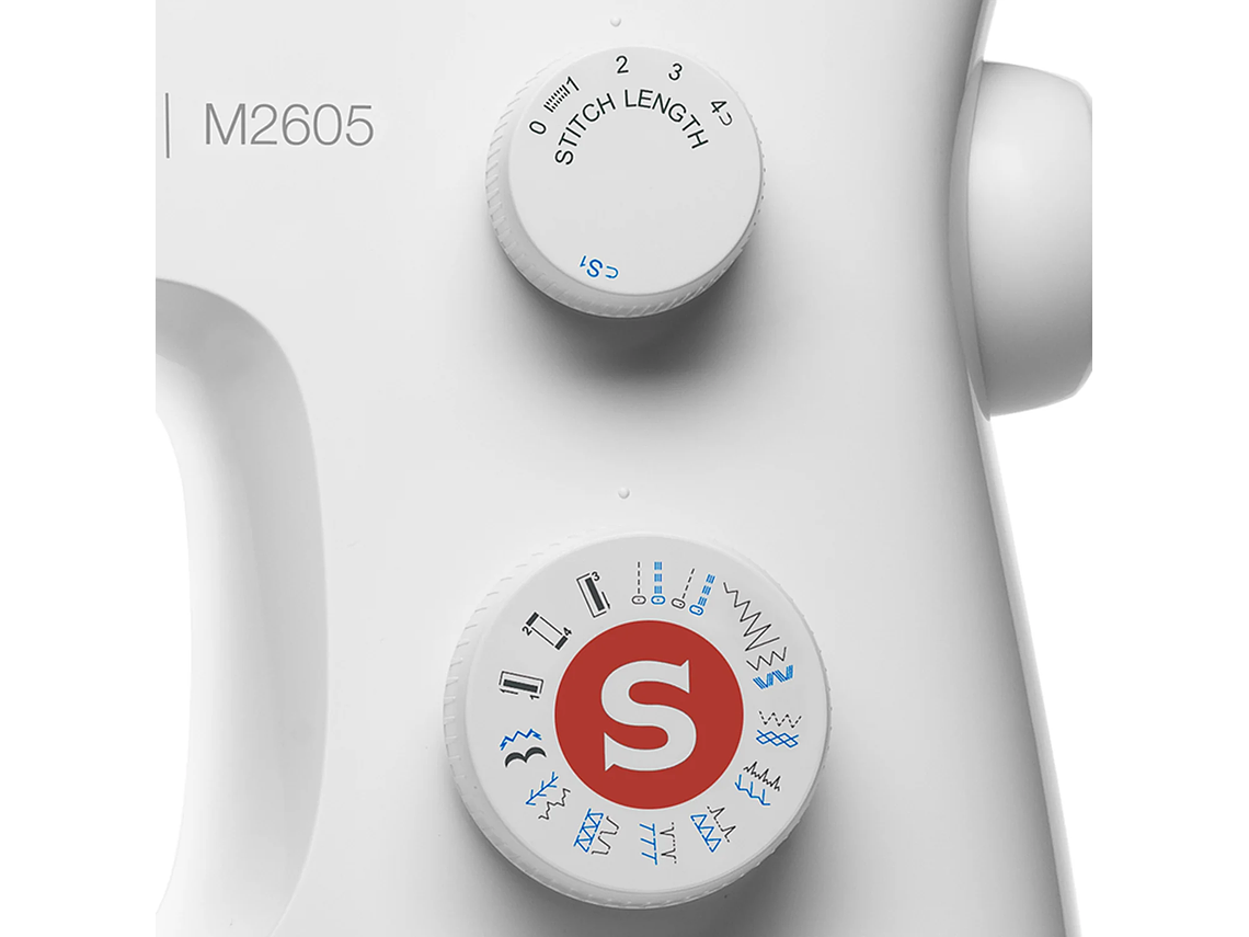 MÁQUINA DE COSER RECTA ZIG ZAG SINGER M2605 70W 4