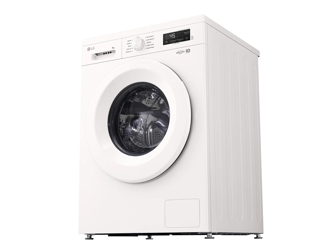 LAVADORA CARGA FRONTAL LG WM9GWVFS6 9KG BLANCO 1