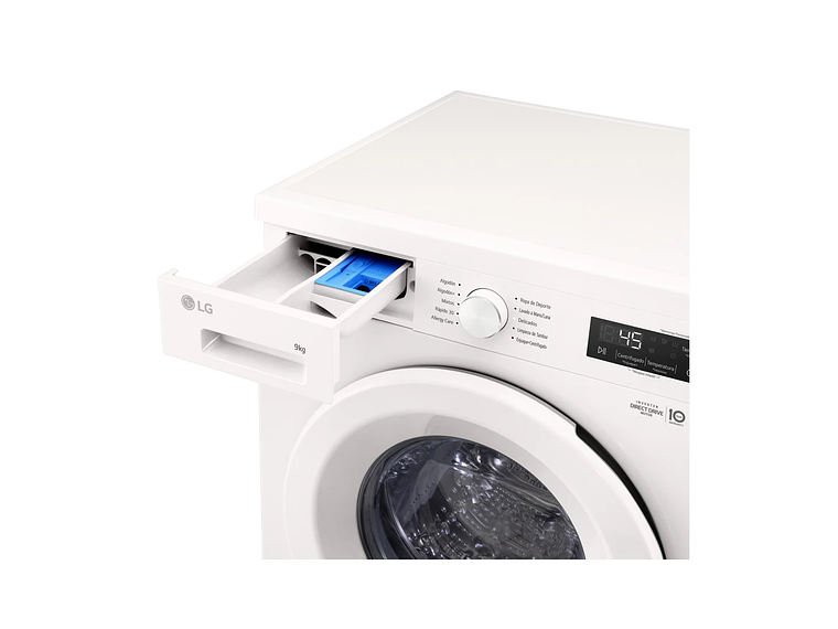 LAVADORA CARGA FRONTAL LG WM9GWVFS6 9KG BLANCO 4