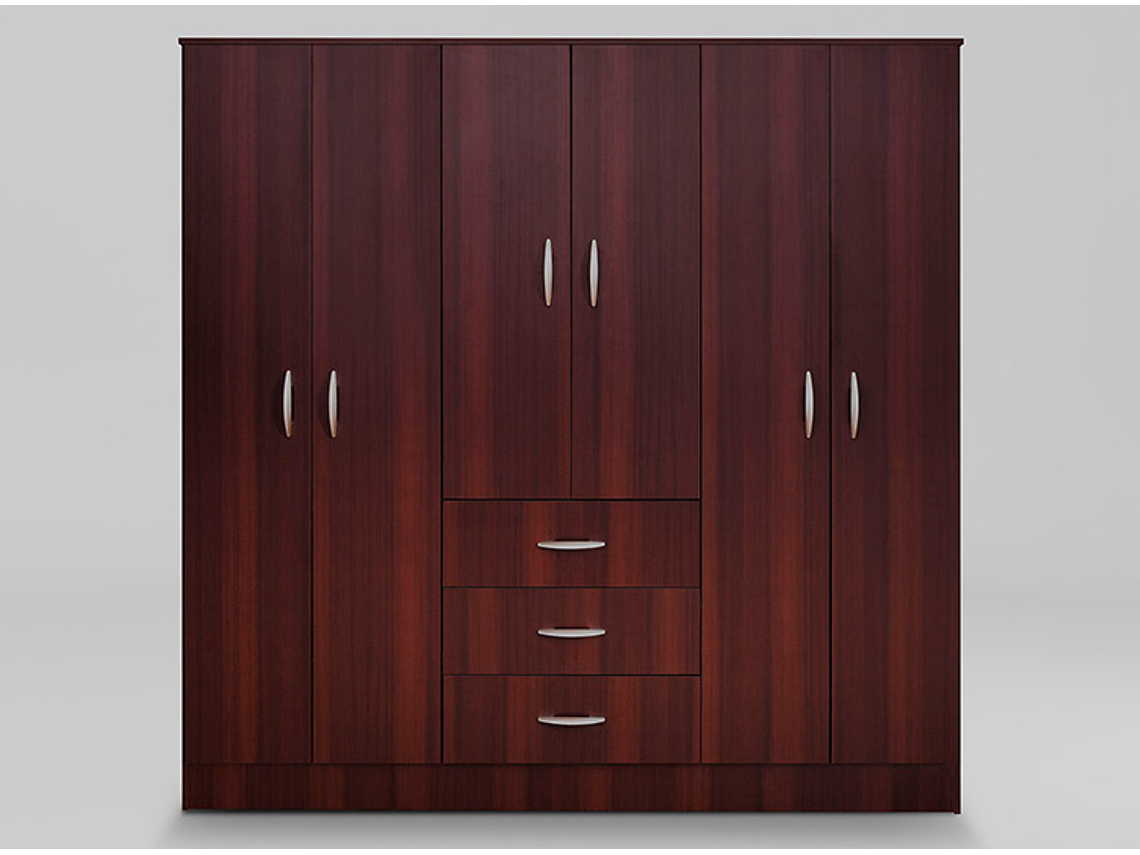 CLOSET CIC MAIPO 6 PUERTAS / 3 CAJONES 180 CM WENGUE 2