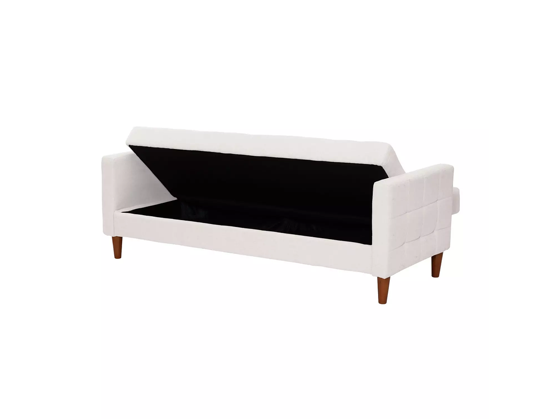 FUTON GENOVA LINO BLANCO 4