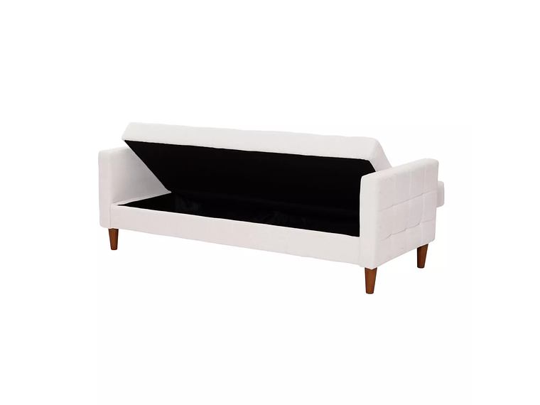 FUTON GENOVA LINO BLANCO 4