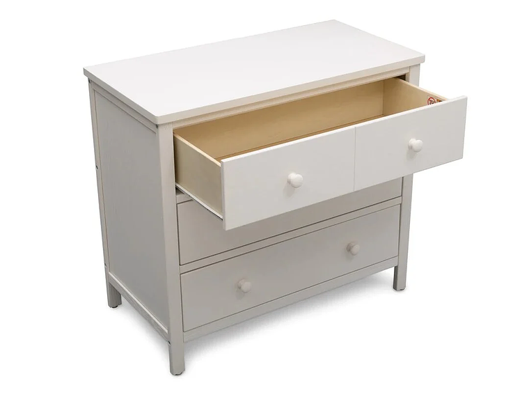 CÓMODA 3 CAJONES MIDDLETON BLANCA DELTA CHILDREN 2