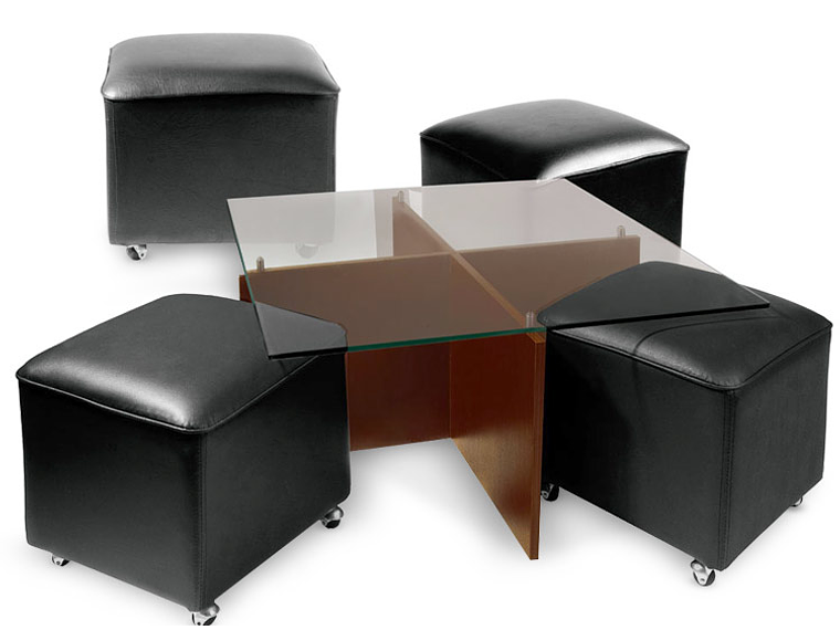 MESA DE CENTRO CLAVIJO DESIGN POUF 1