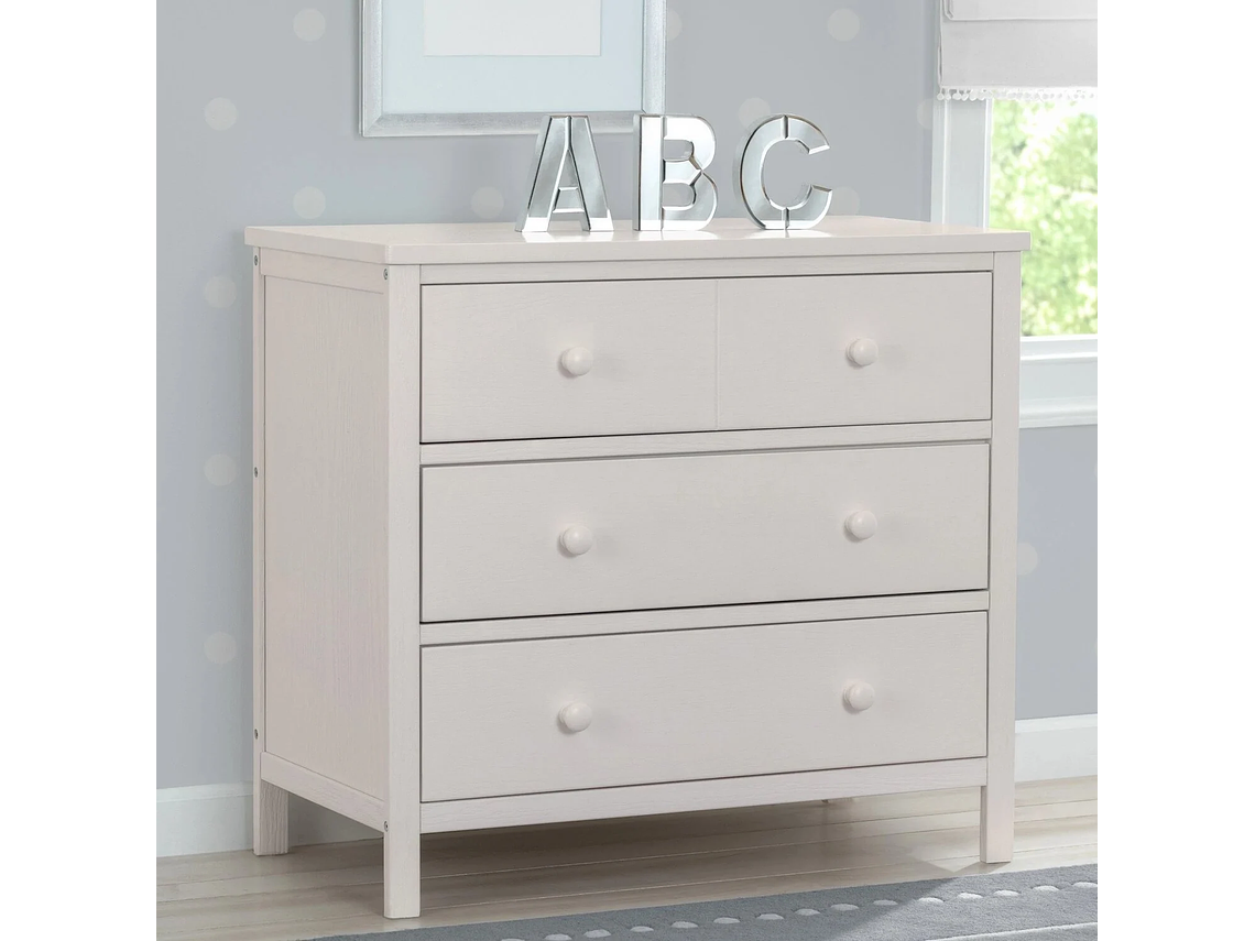 CÓMODA 3 CAJONES MIDDLETON BLANCA DELTA CHILDREN 3