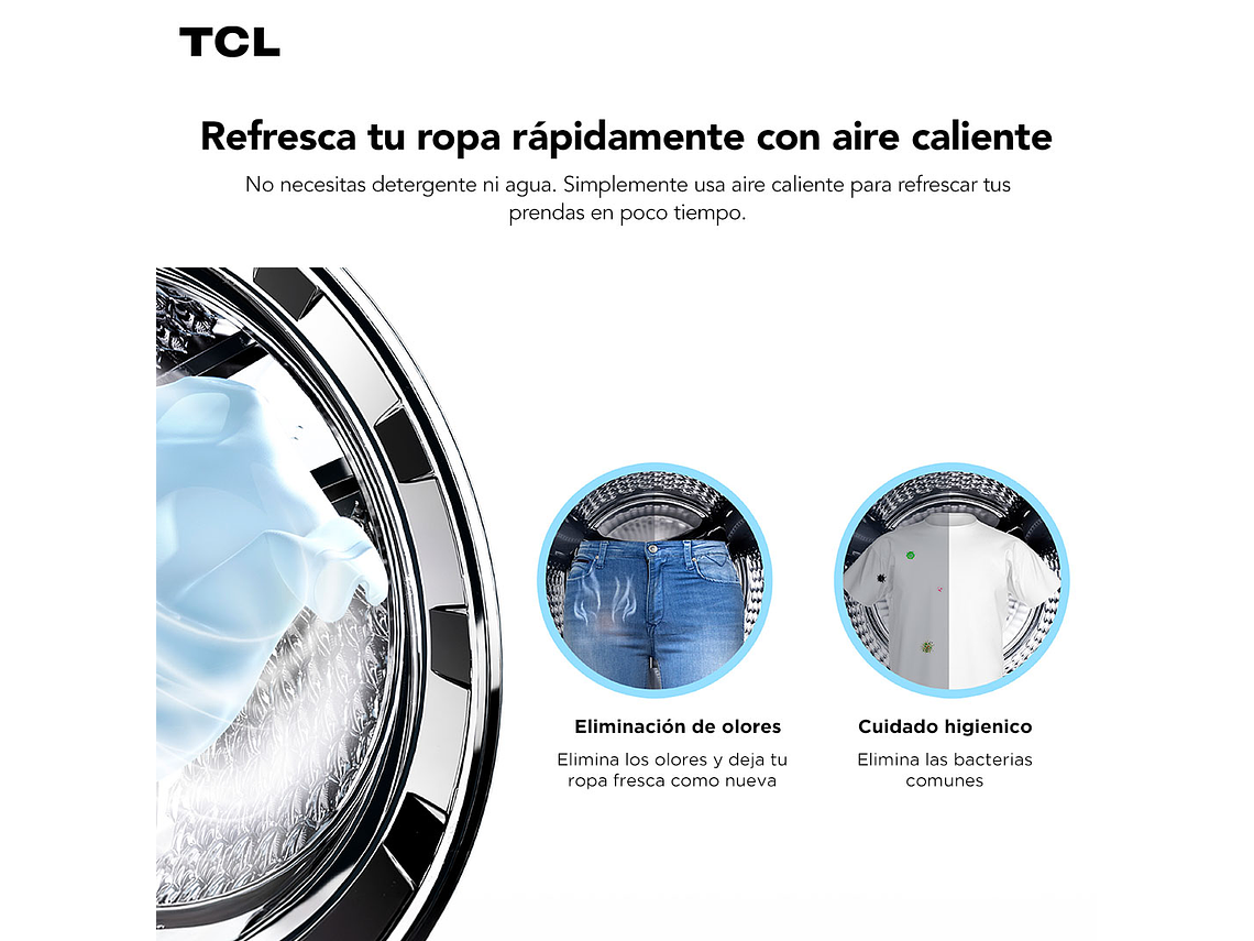 LAVADORA SECADORA FRONTAL TCL 10KG/7KG C2210WD DD INVERTER 9
