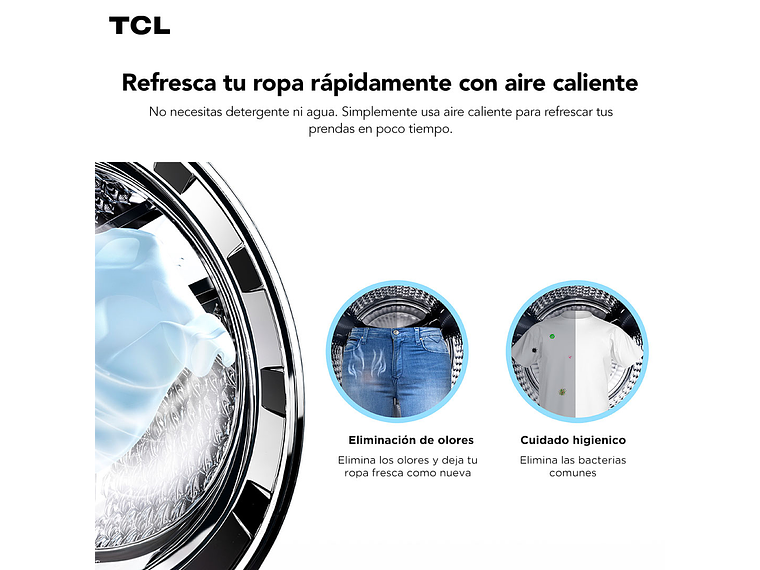 LAVADORA SECADORA FRONTAL TCL 10KG/7KG C2210WD DD INVERTER 9
