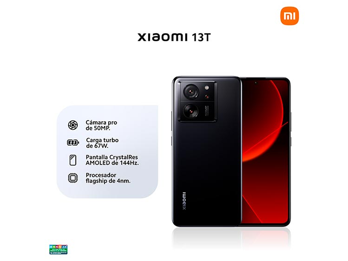 CELULAR XIAOMI 13T 5G 256 GB 12 GB RAM 20MP 6.6