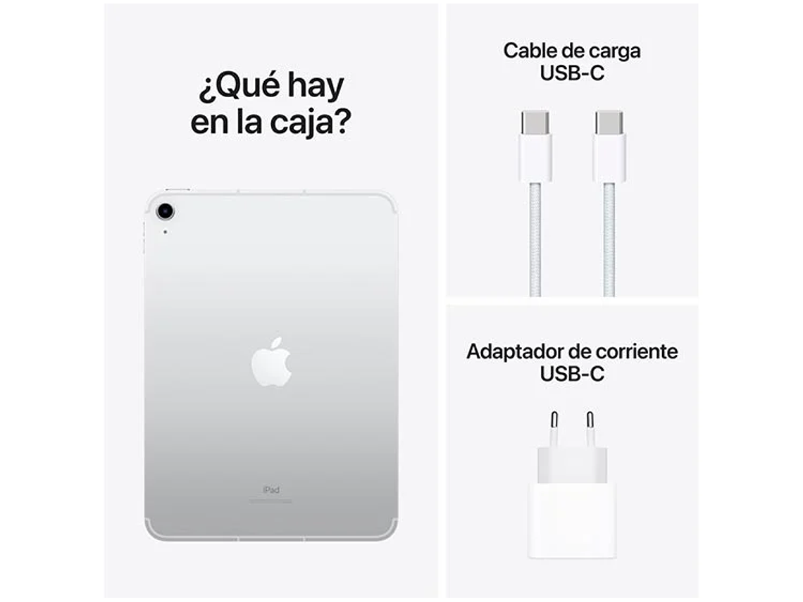 APPLE IPAD CELLULAR SILVER 10.9” 64GB 3