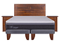 JUEGO DE DORMITORIO CIC CAMA EUROPEA ORTOPEDIC ADVANCE KING + RESPALDO + VELADORES - Miniatura 1