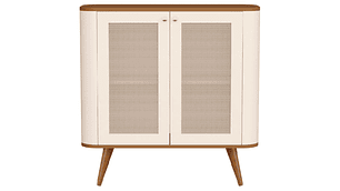 BUFFET BE DESIGN NEON PERLA 4 PUERTAS CARAMELO