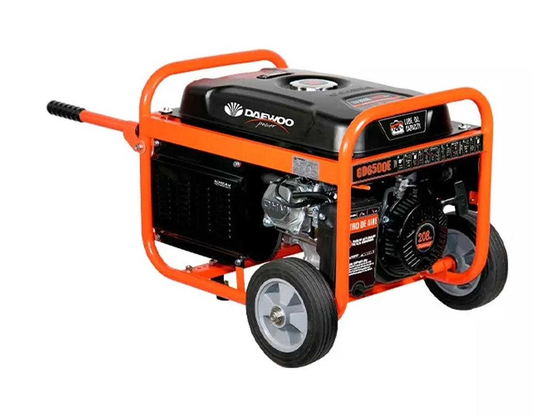 GENERADOR ELÉCTRICO A GASOLINA 5500W 13HP 4T DAEWOO GD6500E 1