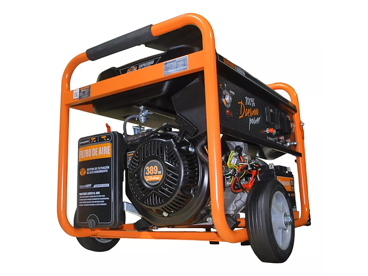 GENERADOR ELÉCTRICO A GASOLINA 5500W 13HP 4T DAEWOO GD6500E 2