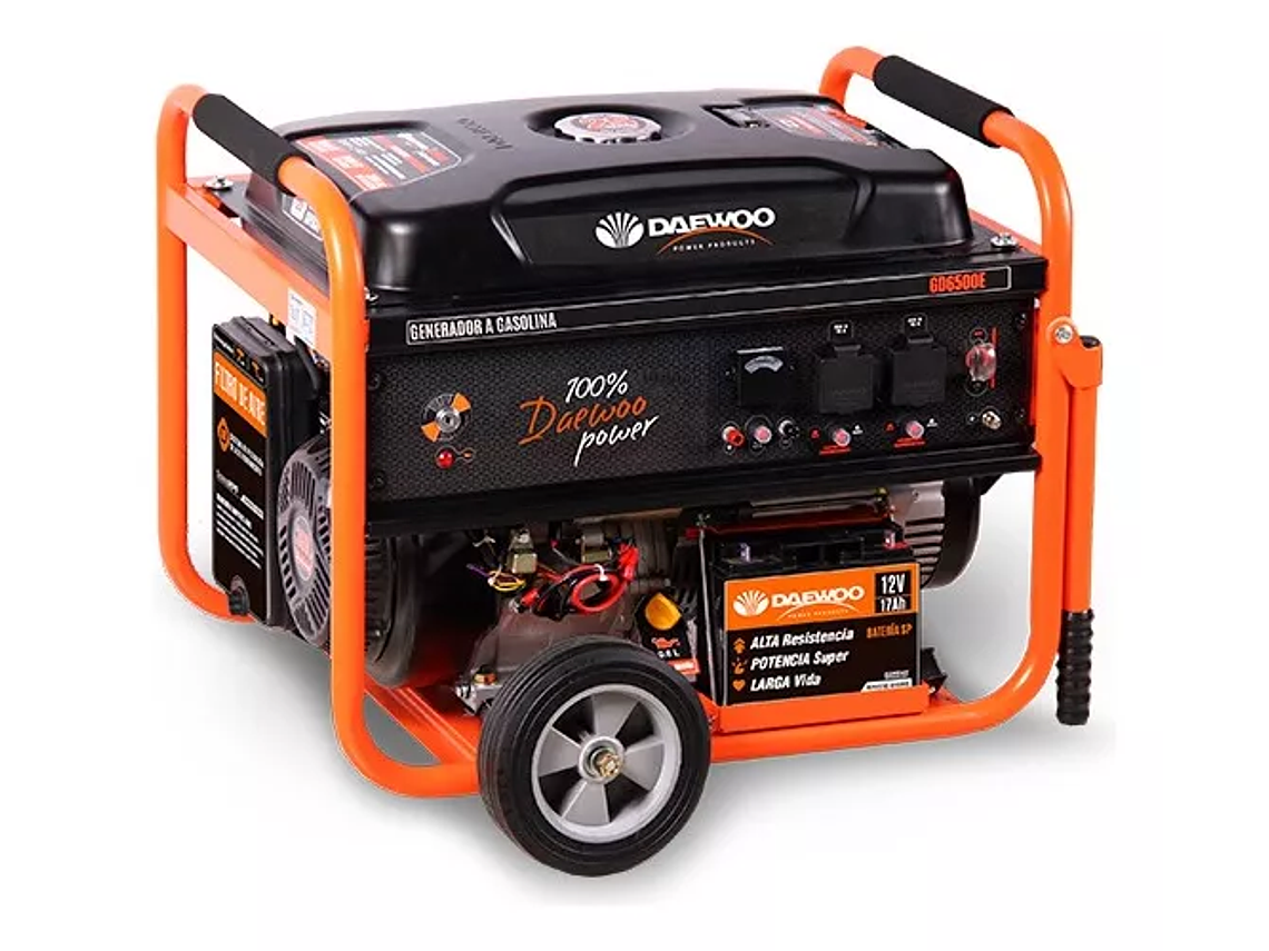 GENERADOR ELÉCTRICO A GASOLINA 5500W 13HP 4T DAEWOO GD6500E 3