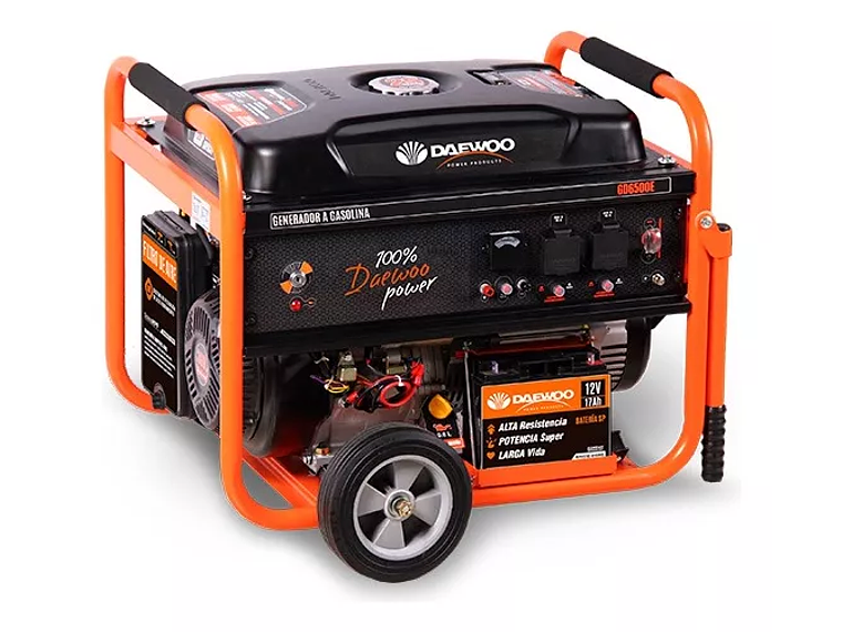 GENERADOR ELÉCTRICO A GASOLINA 5500W 13HP 4T DAEWOO GD6500E 3