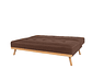 SOFA CAMA CHANTILLY ENOK 3 CUERPOS CHENILLE CHOCOLATE - Miniatura 1