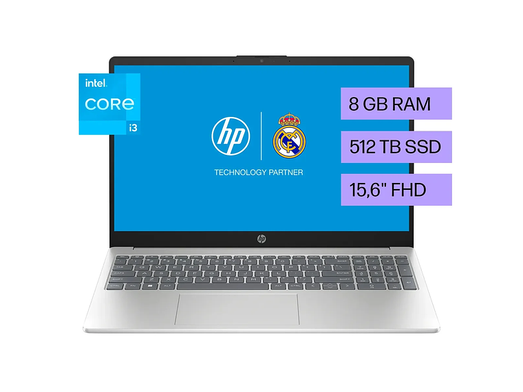NOTEBOOK HP 15-FD0036LA INTEL CORE I3 8GB RAM 512GB SSD 6