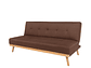 SOFA CAMA CHANTILLY ENOK 3 CUERPOS CHENILLE CHOCOLATE - Miniatura 3