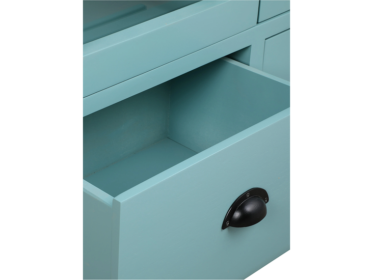 VITRINA MUEBLES NATIVA TURQUESA LINDEROS 4